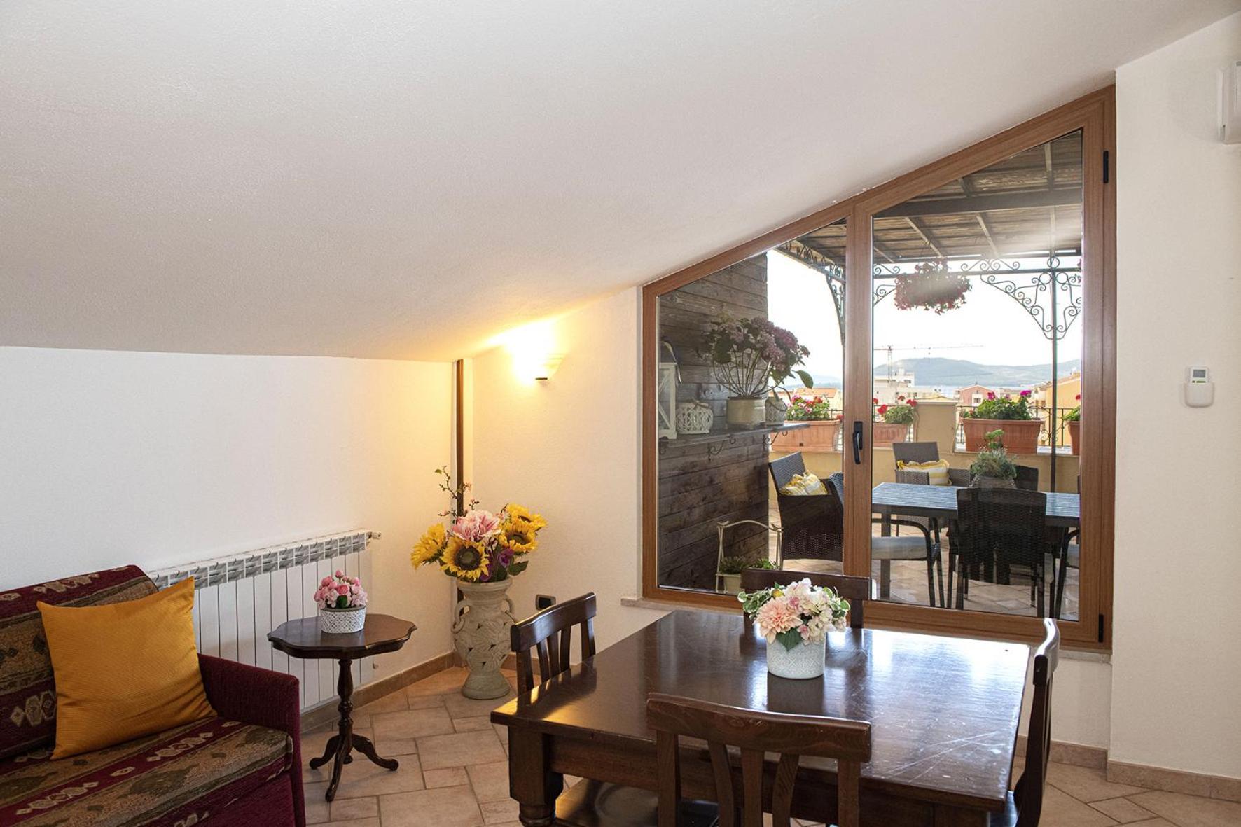 Ferienwohnung Casa I Gerani Vista Mare Alghero Exterior foto